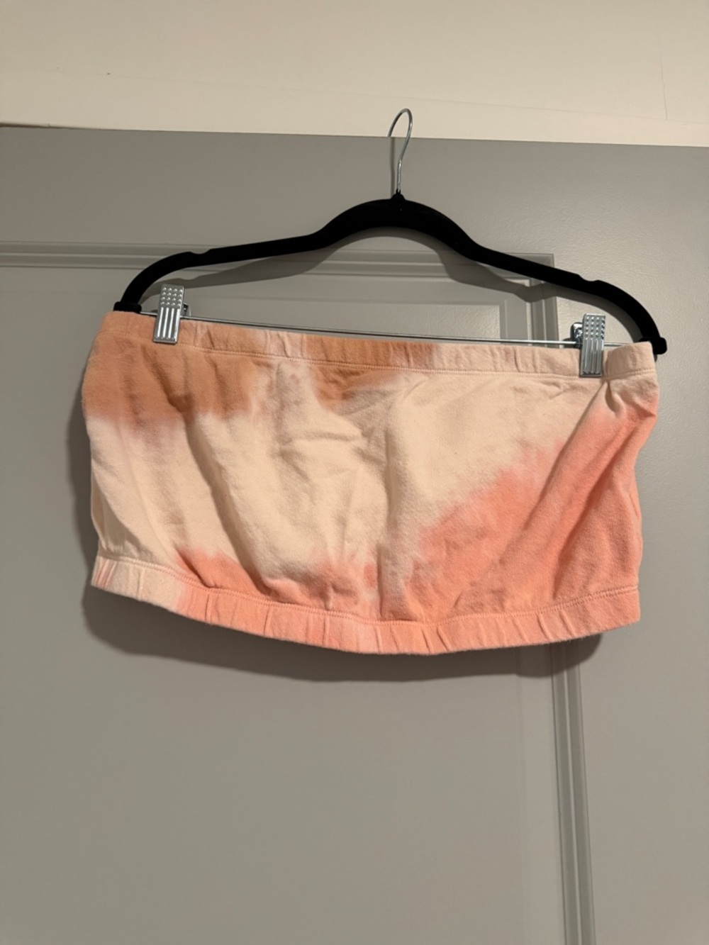 wild fable Pink & Peach Tie-Dye Tube Crop Top